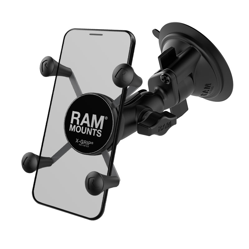 RAM X-Grip telefoonhouder met twist lock zuignap - RAM Mounts RAM-B-166-A-UN7U