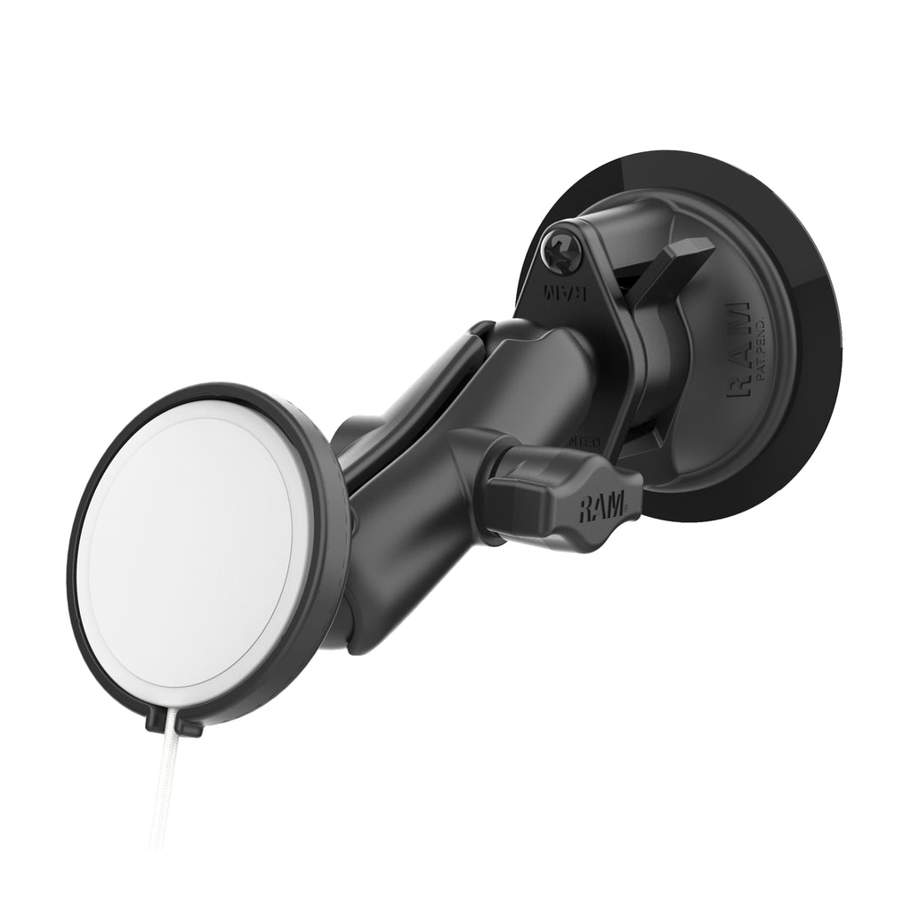 RAM twist lock zuignapmontage voor Apple magsafe 2024 - RAM Mounts RAM-B-166-AP-MAG-1U