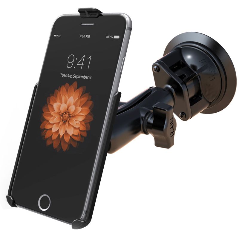 RAM Twist-Lock™ Zuignapbevestiging voor Apple iPhone Xs Max, 7 & 6 Plus - RAM Mounts RAM-B-166-AP19U afbeelding 1
