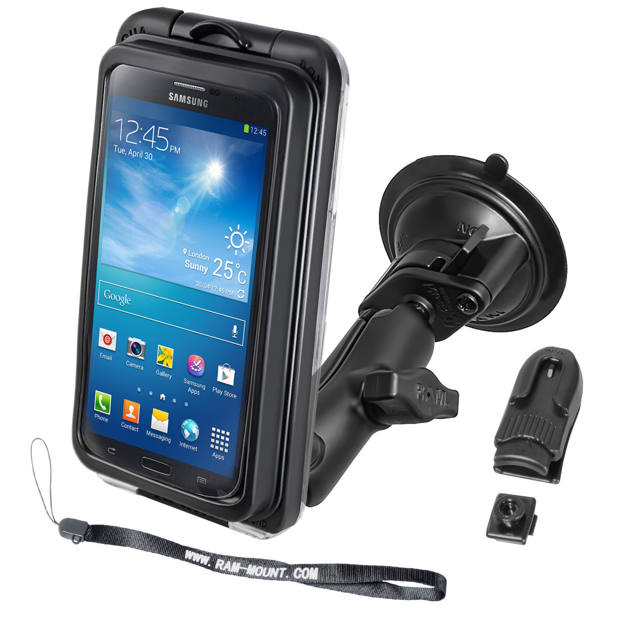 RAM Aqua Box® Pro 20 met RAM Twist-Lock™ Suction Cup Base - RAM Mounts RAM-B-166-AQ7-2 afbeelding 1