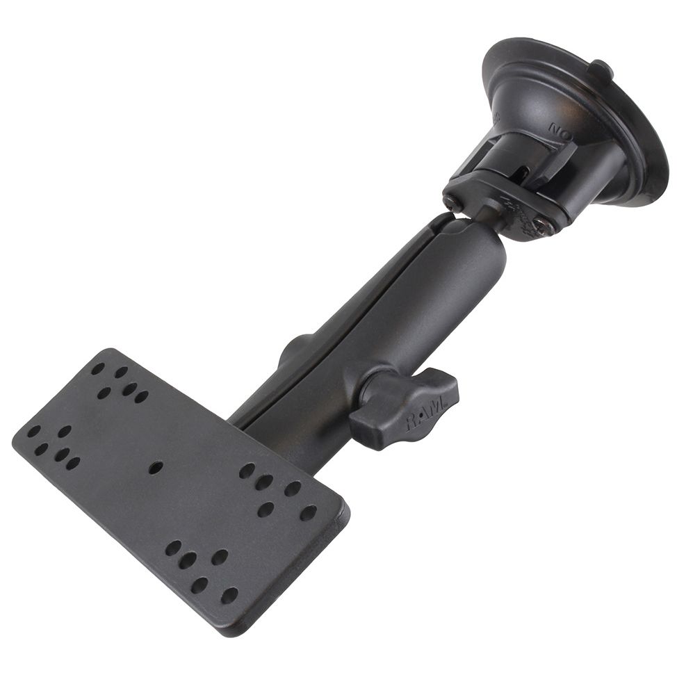 RAM Twist-Lock™ Zuignapbevestiging met Elektronicaplaat - Lange Arm - RAM Mounts RAM-B-166-C-111U afbeelding 1
