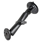 RAM twist lock dubbele kogelbevestiging met ronde plaat lange arm - RAM Mounts RAM-B-166-C-202U