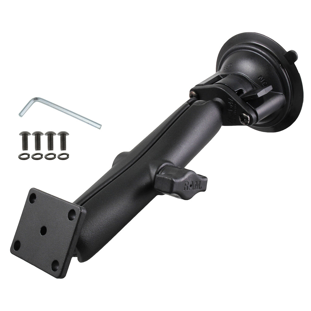 RAM Twist-Lock™ zuignap voor TomTom Rider 2 & Urban Rider - Lange Arm - RAM Mounts RAM-B-166-C-347U-TOM1 afbeelding 1