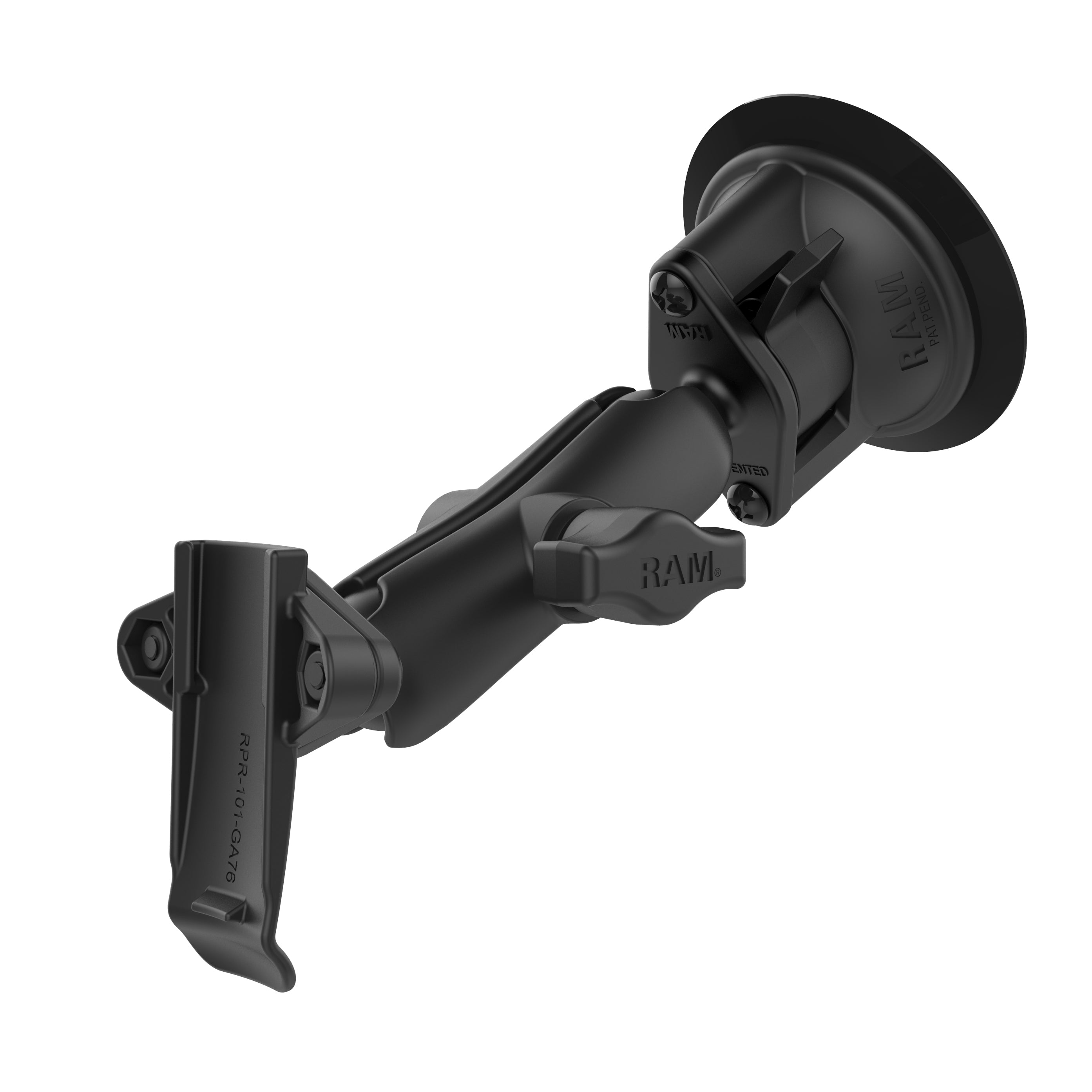 RAM Twist-Lock™ Zuigcupbevestiging met Garmin Spine Clip Houder - RAM Mounts RAM-B-166-GA76U afbeelding 1