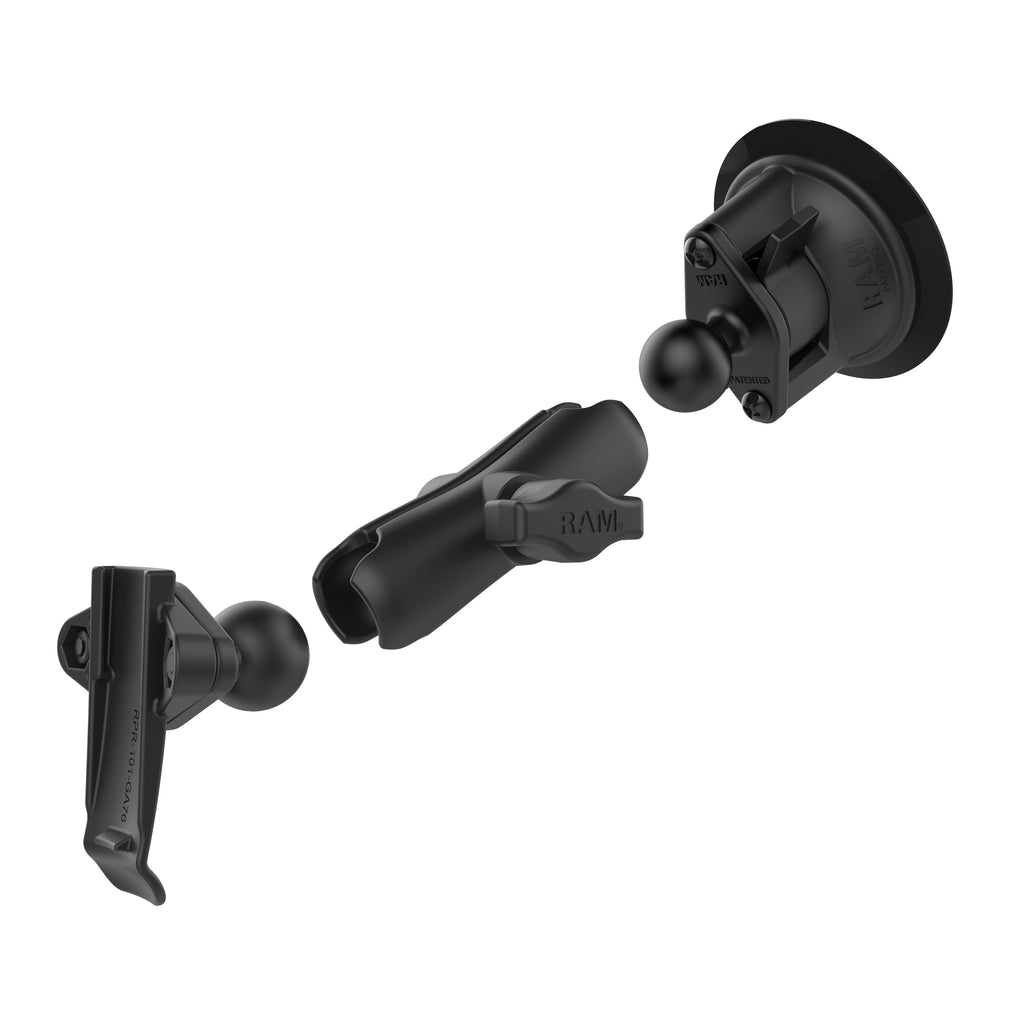 RAM Twist-Lock™ Zuigcupbevestiging met Garmin Spine Clip Houder - RAM Mounts RAM-B-166-GA76U afbeelding 3