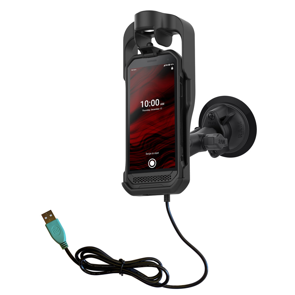 RAM oplaadbare zuignap montage voor kyocera duraforce ultra 5g E7110 - RAM Mounts RAM-B-166-KYO1PU