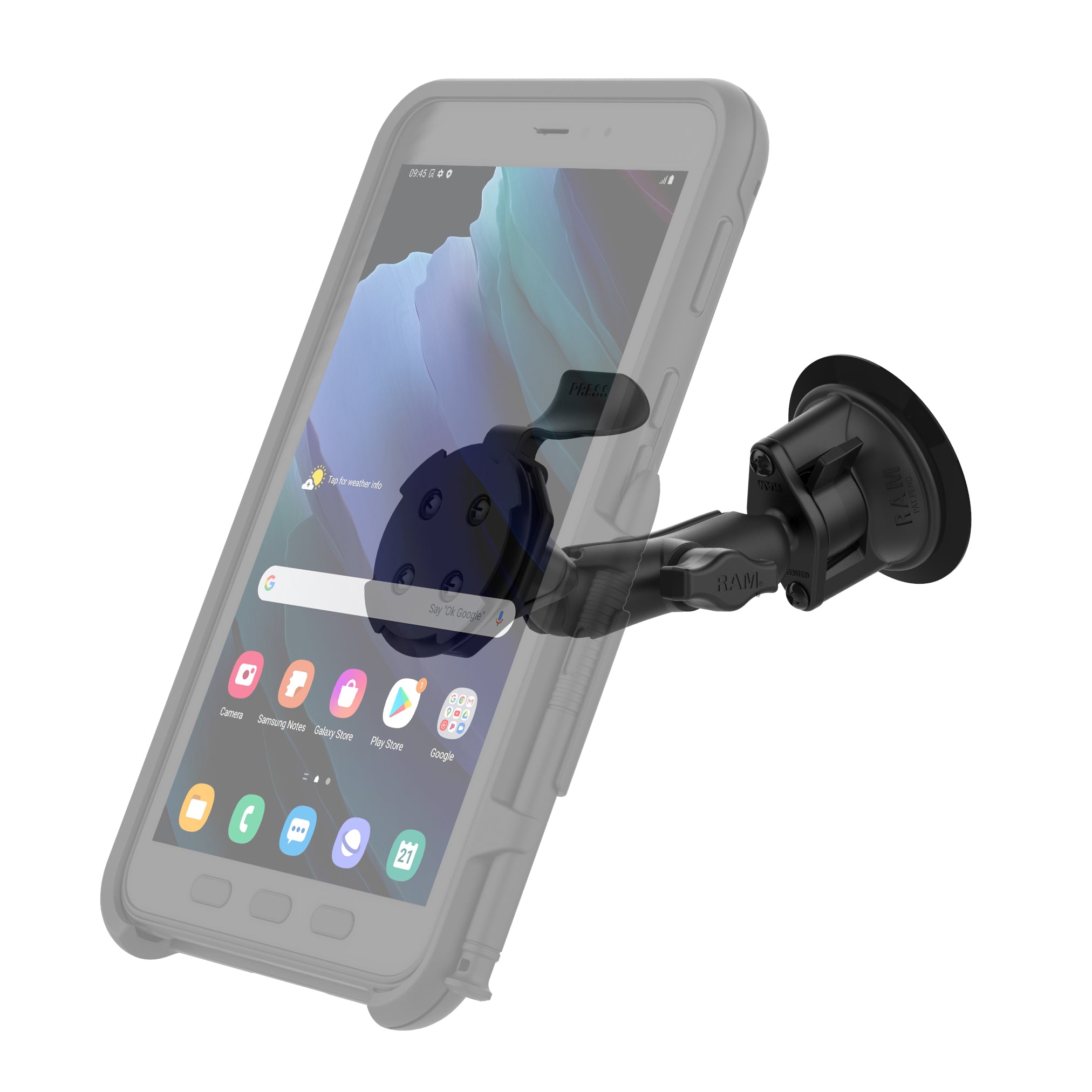 RAM twist lock zuignapbevestiging voor otterbox universe tablet cases - RAM Mounts RAM-B-166-OT3U