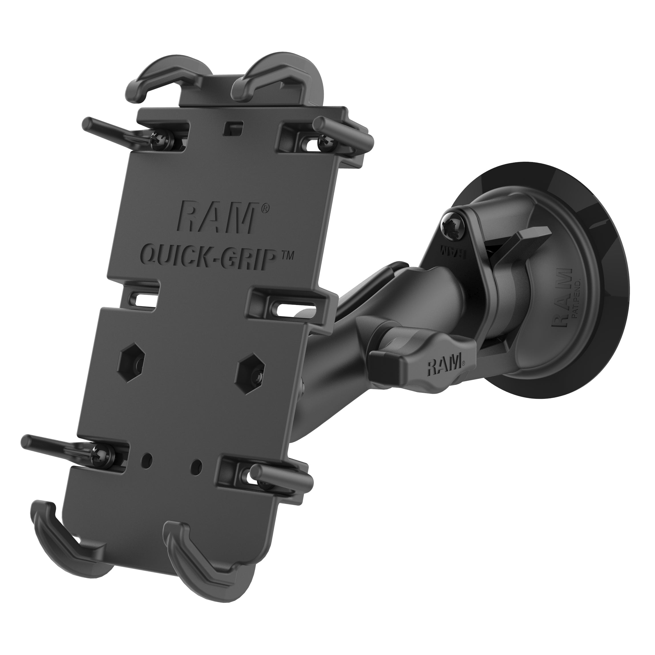 RAM quick grip xl telefoonhouder met twist lock zuignap medium - RAM Mounts RAM-B-166-PD4U