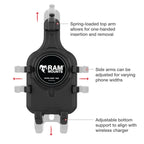 RAM Quick-Grip™ Pro Telefoonhouder met Twist-Lock™ Zuignap - Medium - RAM Mounts RAM-B-166-PD5U afbeelding 4