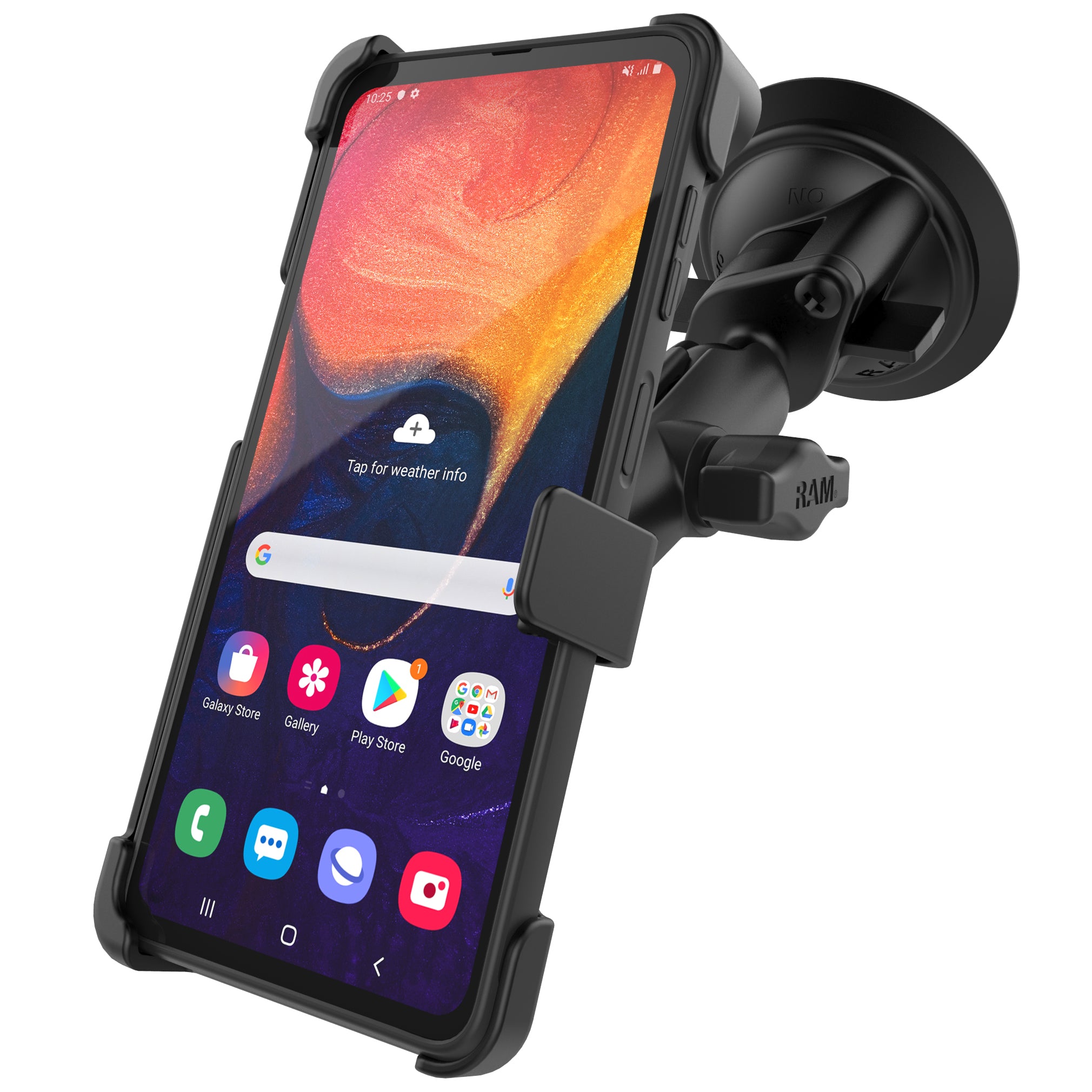 RAM EZ-Roll'r™ Zuignapbevestiging voor Samsung XCover Pro - RAM Mounts RAM-B-166-SAM59U afbeelding 1