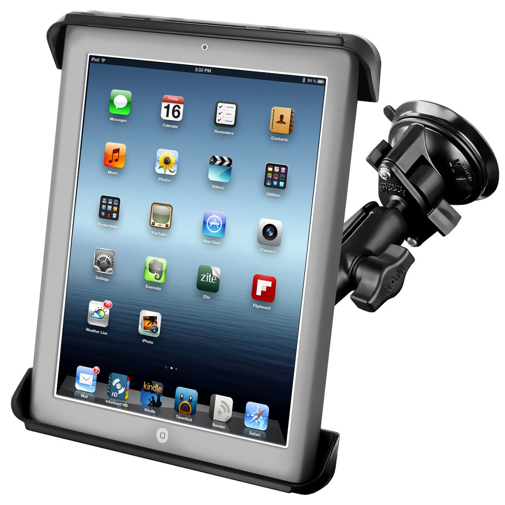 RAM Tab-Tite™ met RAM Twist-Lock™ zuigcup voor grote tablets - RAM Mounts RAM-B-166-TAB-LGU afbeelding 1