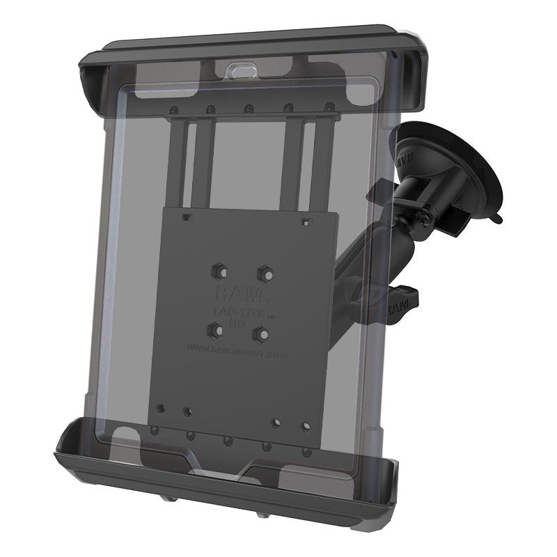 RAM tab tite met RAM twist lock zuigcup voor tablets met hoezen - RAM Mounts RAM-B-166-TAB8U