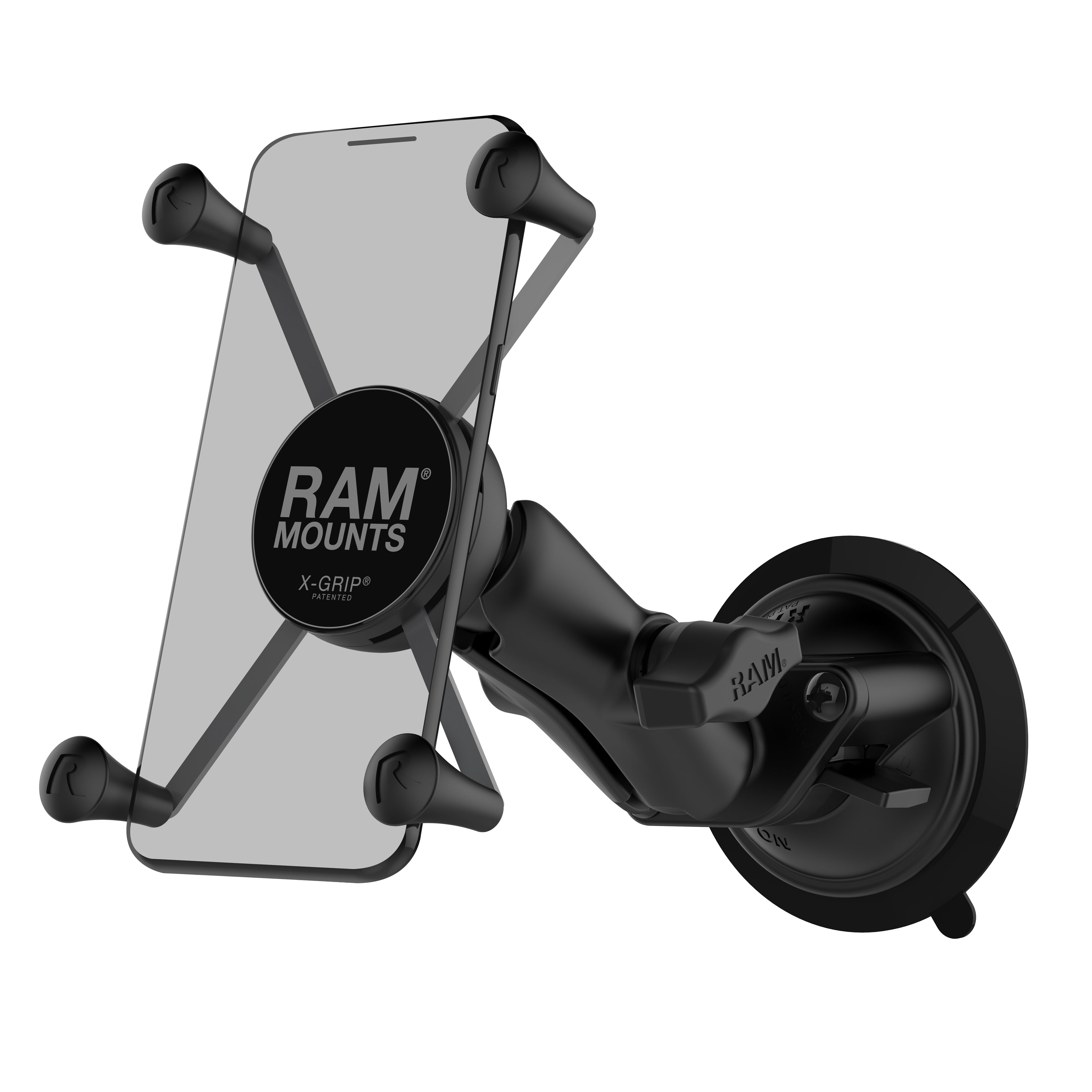 RAM X-Grip® Grote Telefoonhouder met Twist-Lock™ Zuignap - Medium - RAM Mounts RAM-B-166-UN10U afbeelding 1