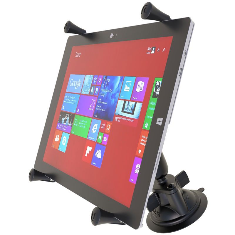 RAM X-Grip® Grote Tablet Mount met RAM Twist-Lock™ Zuignap Basis - RAM Mounts RAM-B-166-UN11U afbeelding 4