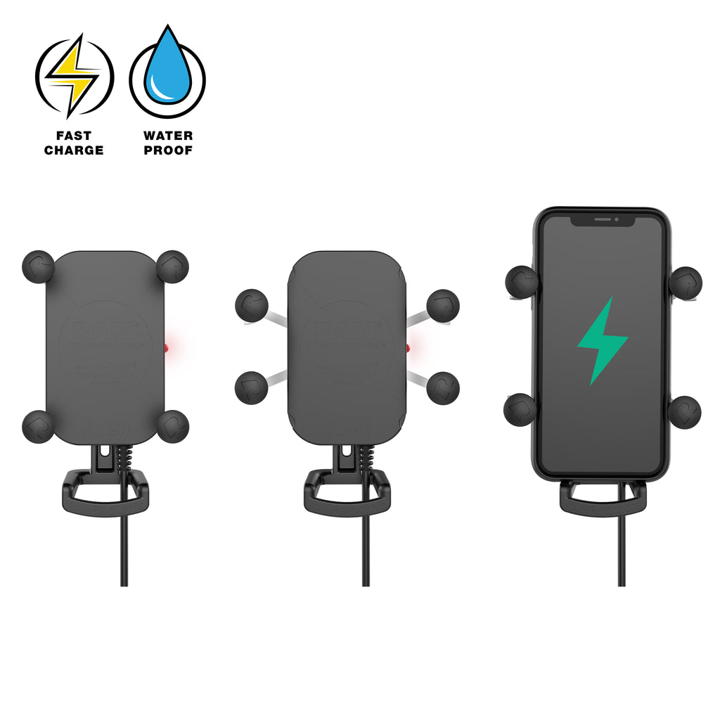 RAM Tough-Charge™ 15W Draadloze Oplaadzuigcuphouder - RAM Mounts RAM-B-166-UN12W-1 afbeelding 2