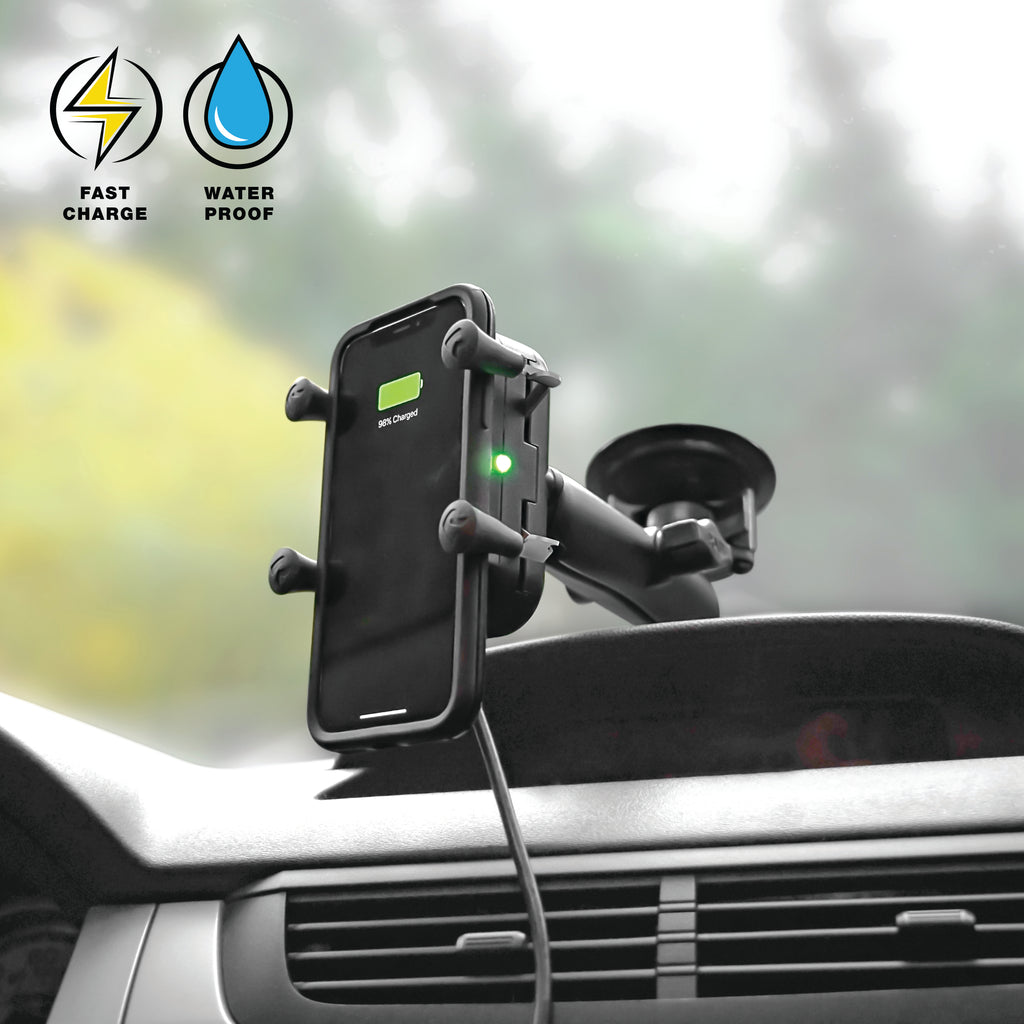 RAM Tough-Charge™ 15W Draadloze Oplaadzuigcuphouder - RAM Mounts RAM-B-166-UN12W-1 afbeelding 6