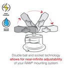 RAM Tough-Charge™ 15W Draadloze Oplaadzuigcuphouder - RAM Mounts RAM-B-166-UN12W-1 afbeelding 8