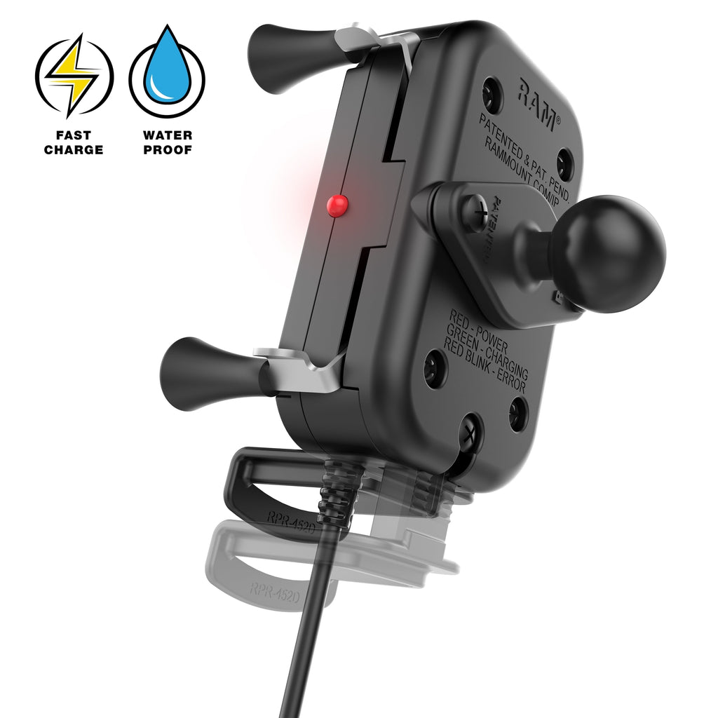 RAM Tough-Charge™ Waterdichte Draadloze Oplaadzuignap Montage - RAM Mounts RAM-B-166-UN12W afbeelding 4