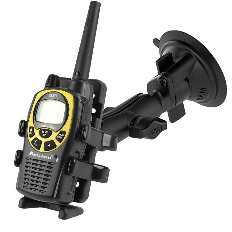 RAM Vinger-Grip™ Universele Montage met RAM Twist-Lock™ Zuignap Basis - RAM Mounts RAM-B-166-UN4U afbeelding 1