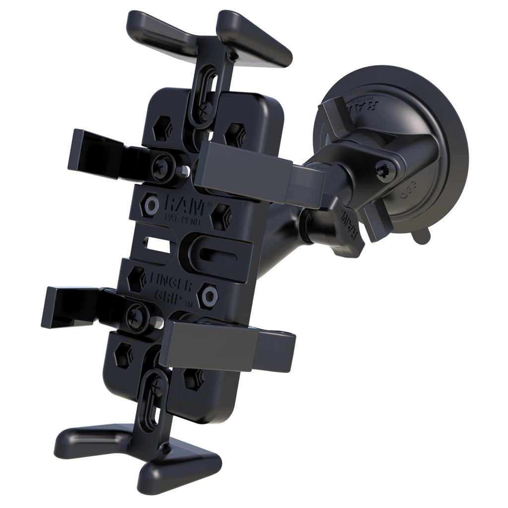 RAM Vinger-Grip™ Universele Montage met RAM Twist-Lock™ Zuignap Basis - RAM Mounts RAM-B-166-UN4U afbeelding 2