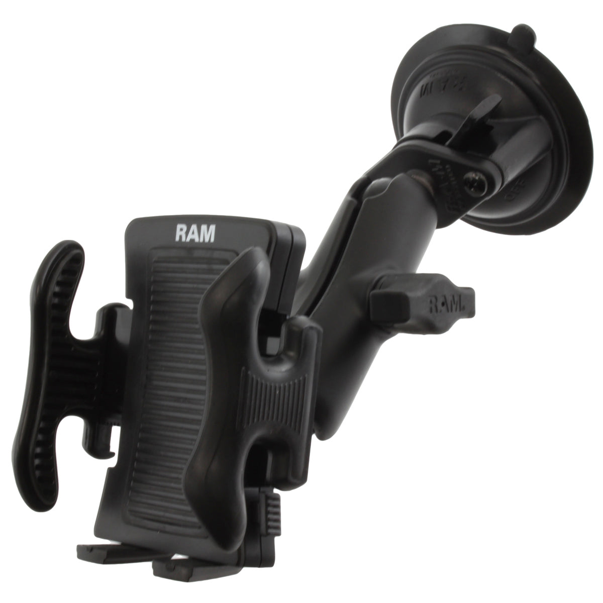 RAM twist lock zuignapbevestiging met veerbelaste telefoonhouder - RAM Mounts RAM-B-166-UN5U