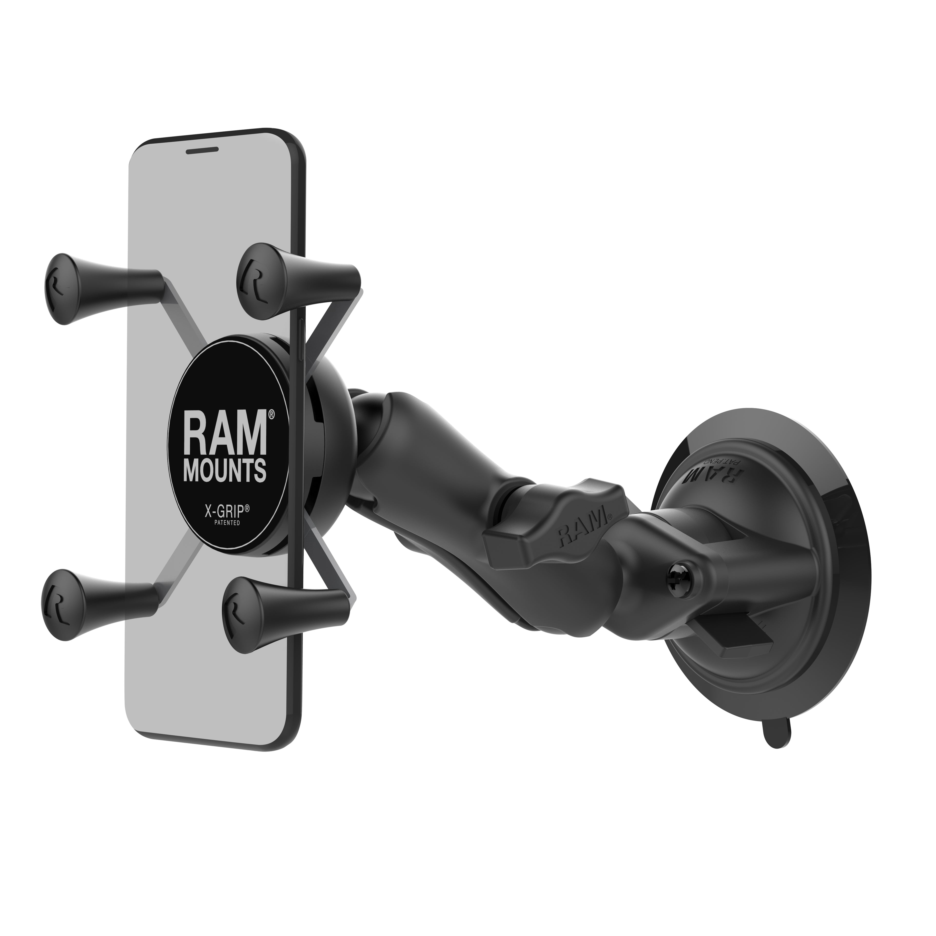 RAM X-Grip telefoonhouder met RAM twist lock zuignap - RAM Mounts RAM-B-166-UN7U
