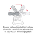 RAM X-Grip® Telefoonhouder met Twist-Lock™ Zuigcupbasis - RAM Mounts RAP-B-166-UN7U afbeelding 3