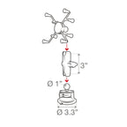 RAM X-Grip® met RAM Twist-Lock™ zuigcupbevestiging voor 7 "-8" tablets - RAM Mounts RAM-B-166-UN8U afbeelding 5