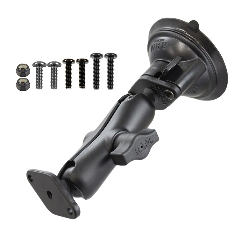 RAM twist lock zuigcupbevestiging met uniden hardware - RAM Mounts RAM-B-166-UND1U