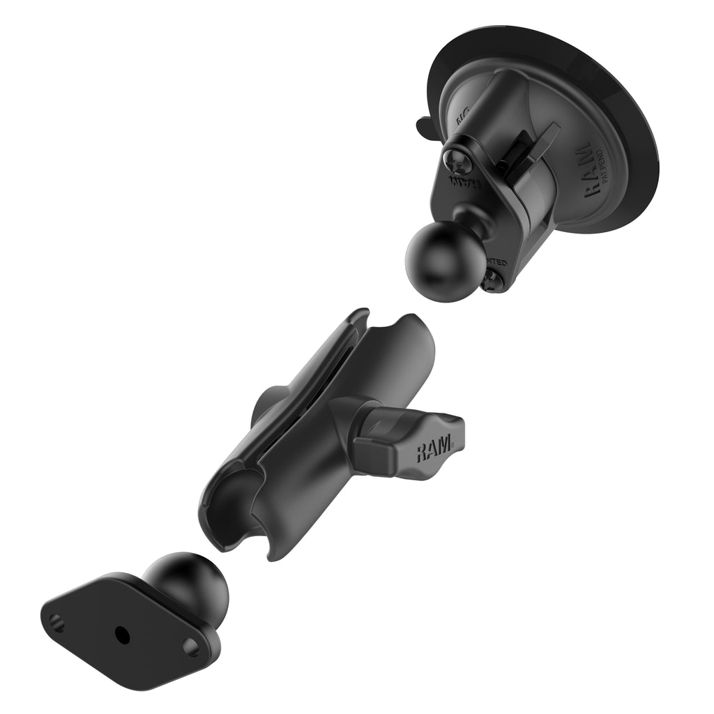 RAM Twist-Lock™ Dubbele Balbevestiging met zuignap - Medium - RAM Mounts RAM-B-166U afbeelding 2