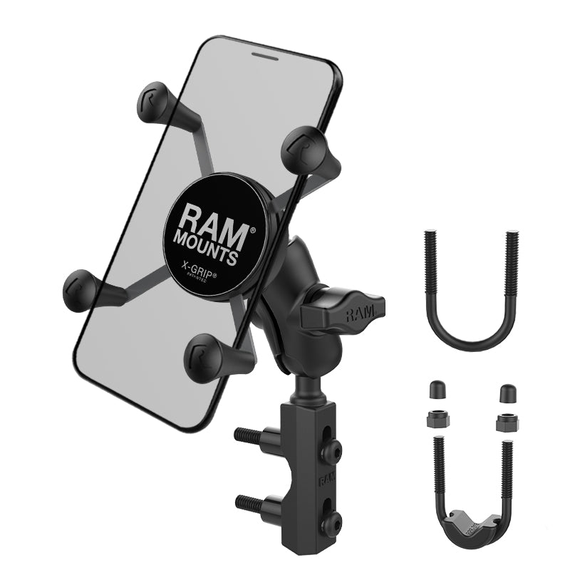 RAM X-Grip telefoonhouder met rem koppeling reservoir basis kort - RAM Mounts RAM-B-174-A-UN7U