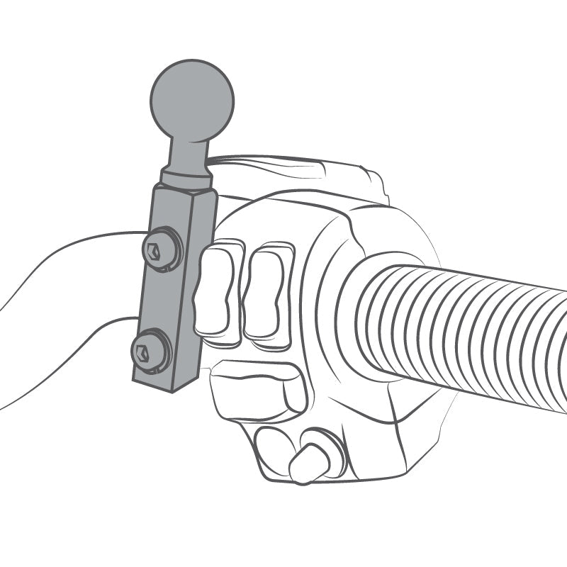 RAM Rem-/Koppeling Reservoirbevestiging voor TomTom ONE 2nd & 3rd Edities - RAM Mounts RAM-B-174-TO4U afbeelding 2