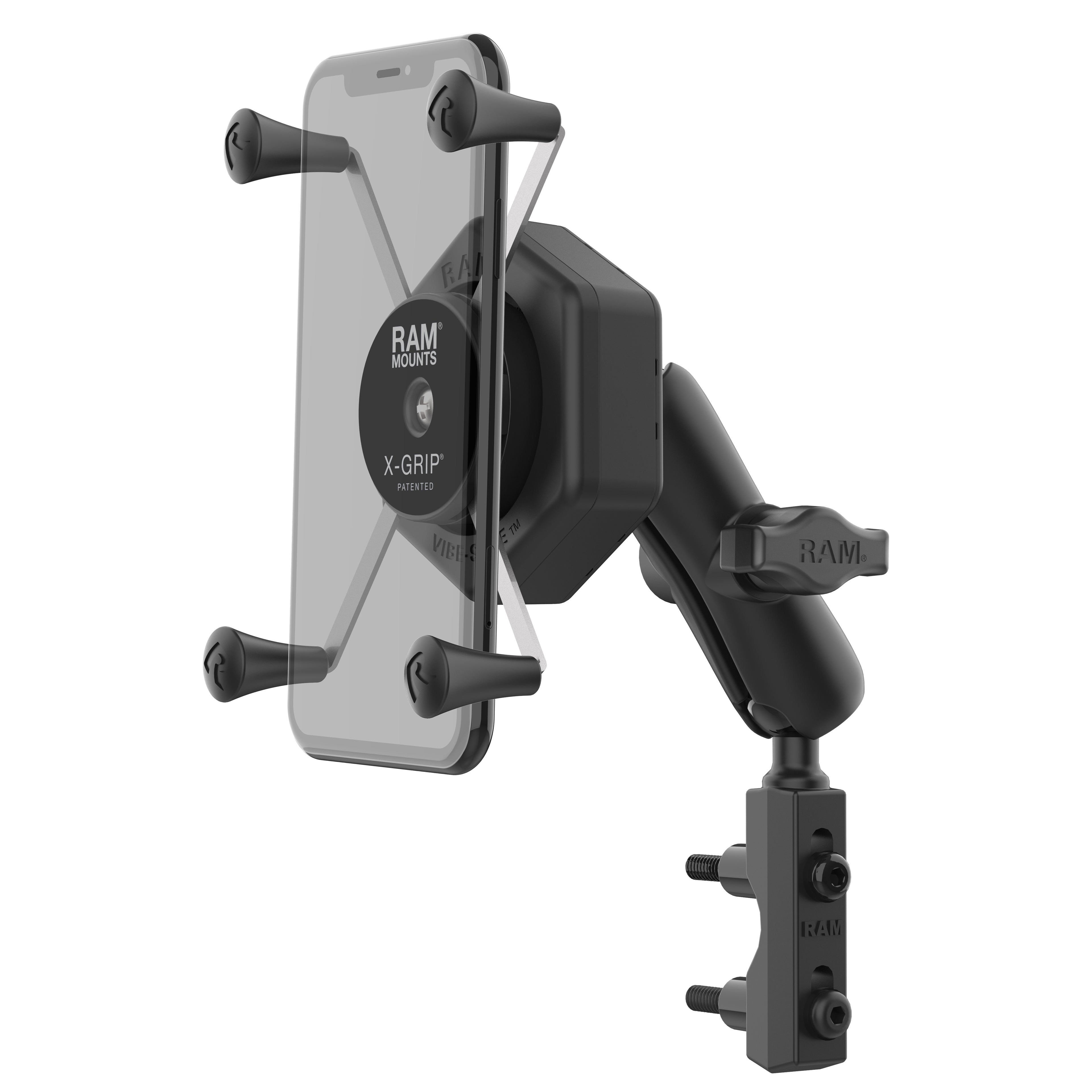 RAM X-Grip® Grote Telefoonhouder met Vibe-Safe™ & Reservoir Basis - RAM Mounts RAM-B-174-UN10-462 afbeelding 1
