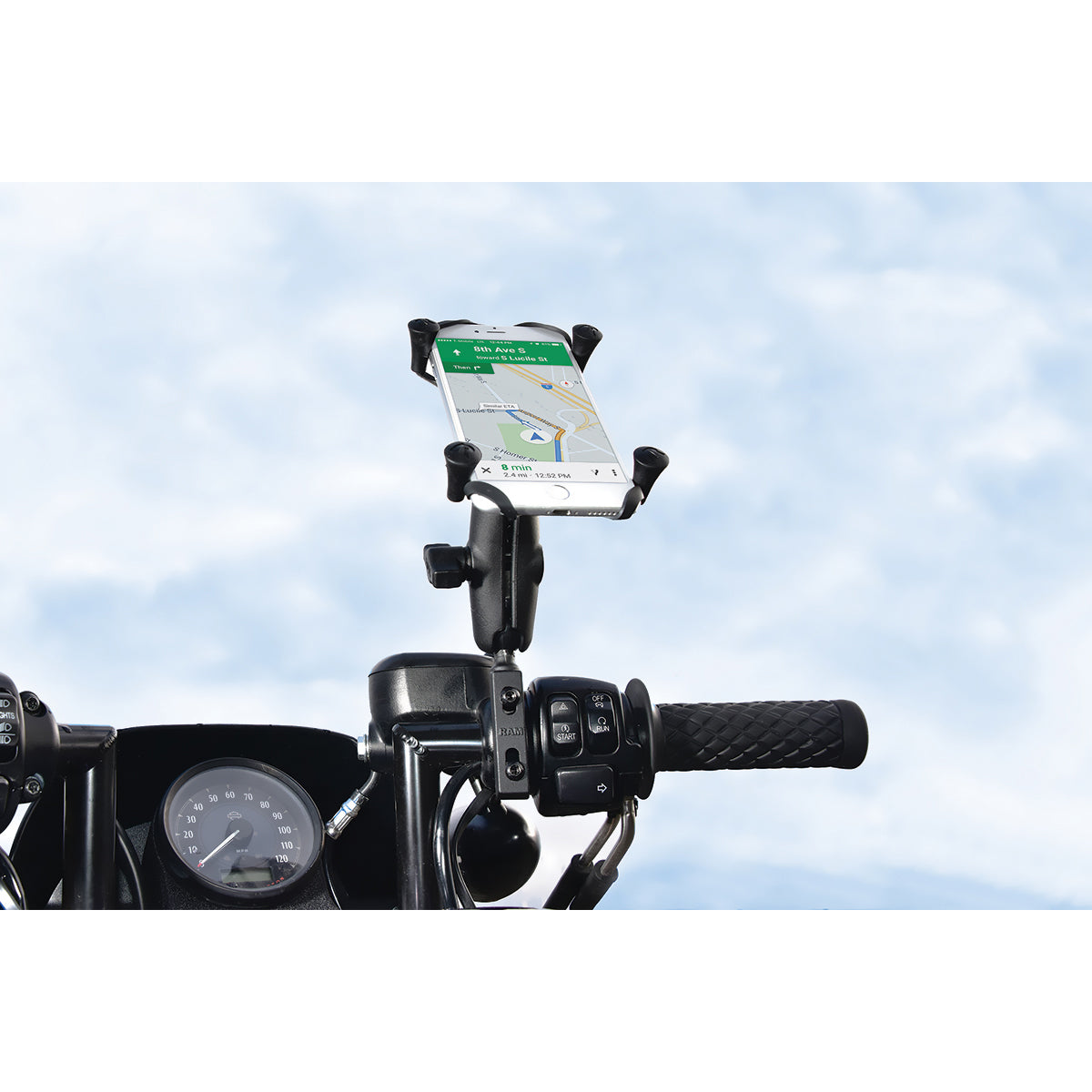 RAM X-Grip® Grote Telefoonhouder met Rem / Koppelingsreservoir Basis - Medium - RAM Mounts RAM-B-174-UN10 afbeelding 3