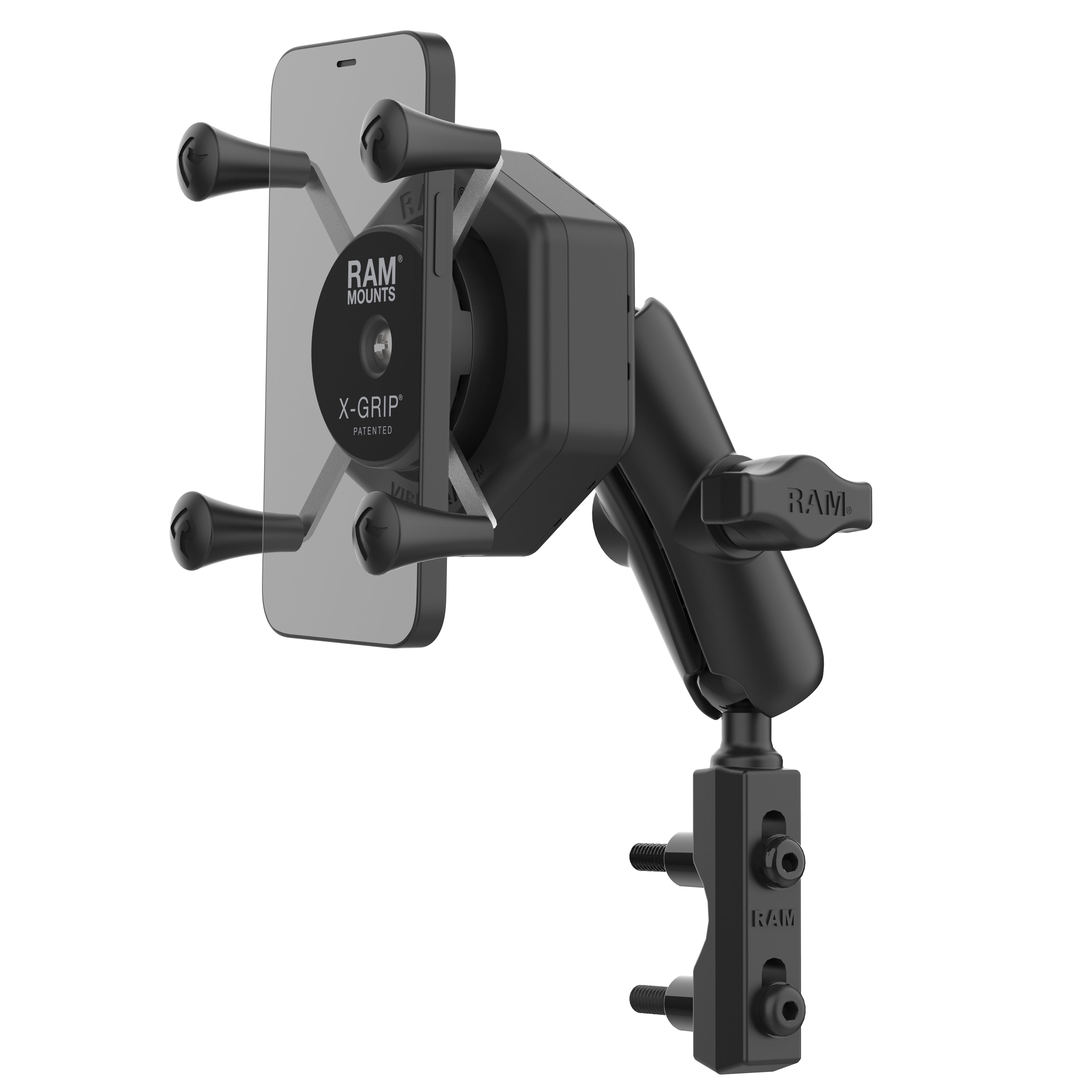 RAM X-Grip telefoonhouder met vibe safe reservoir basis - RAM Mounts RAM-B-174-UN7-462