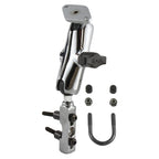 RAM chrome motorfiets rem koppeling reservoir montage met diamantplaat - RAM Mounts RAM-B-174CHU
