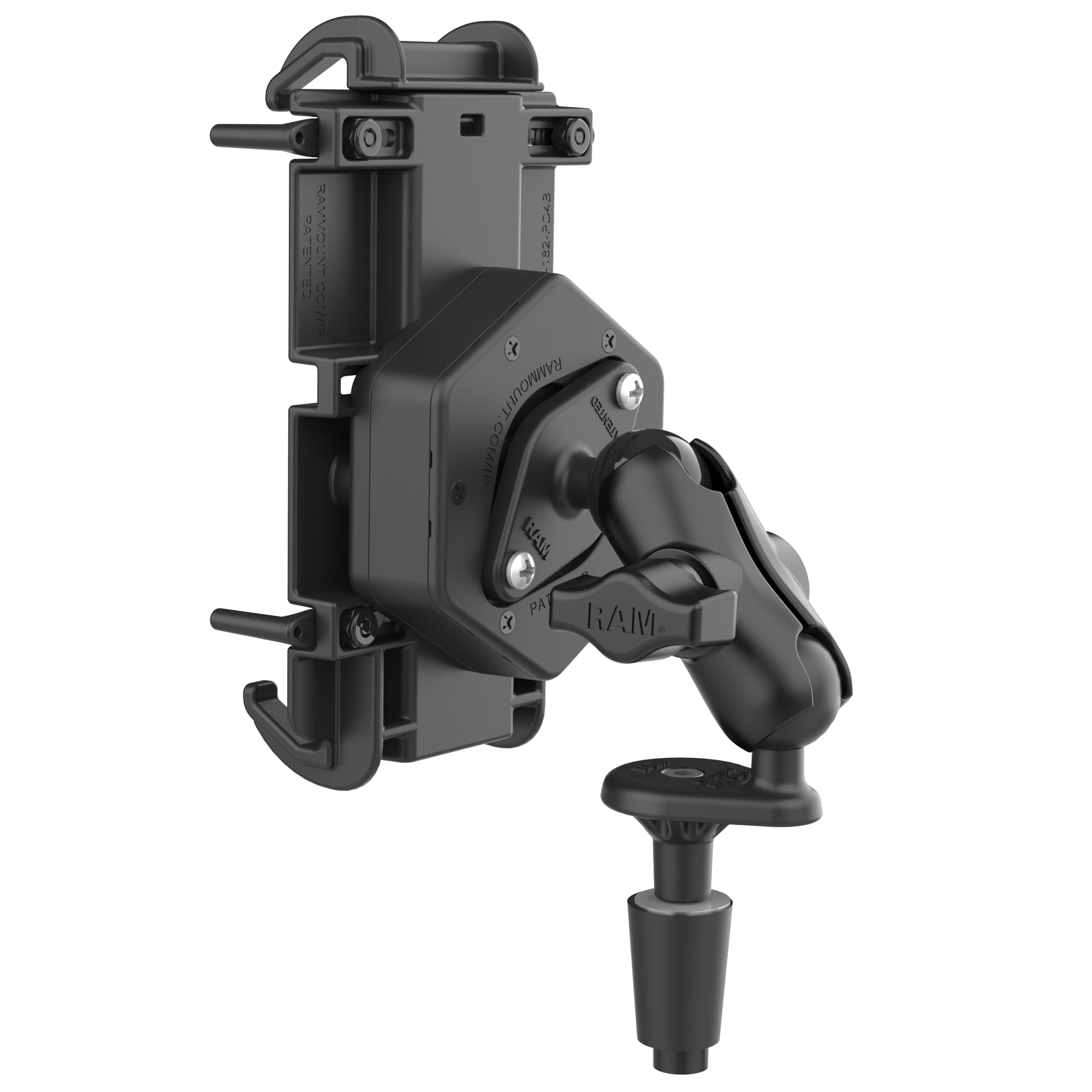 RAM Quick-Grip™ XL Telefoonhouder met Vibe-Safe™ & Fork Stem Basis - Kort - RAM Mounts RAM-B-176-A-PD4-462 afbeelding 2