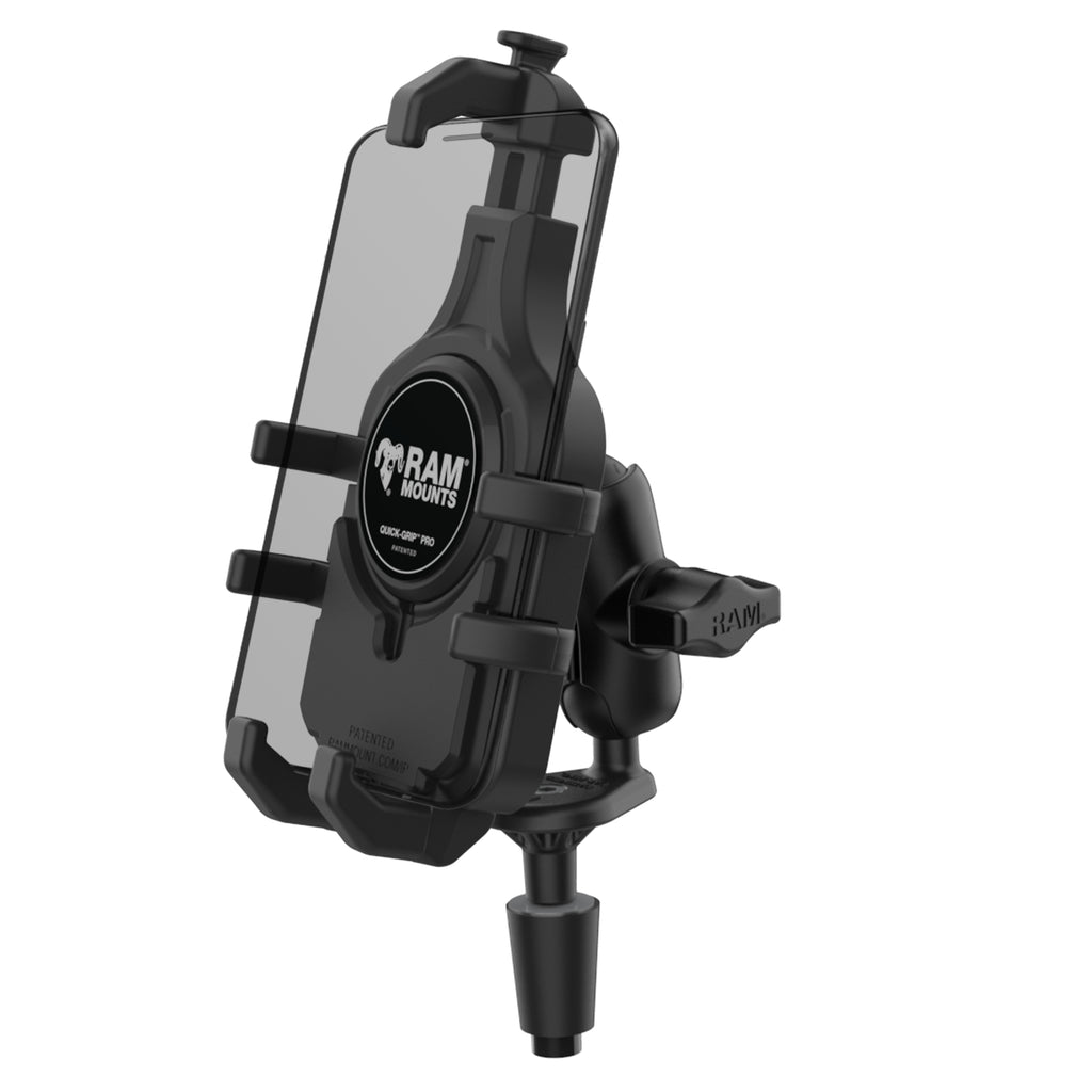 RAM quick griptrade pro telefoonbevestiging met fork stem basis kort - RAM Mounts RAM-B-176-A-PD5U