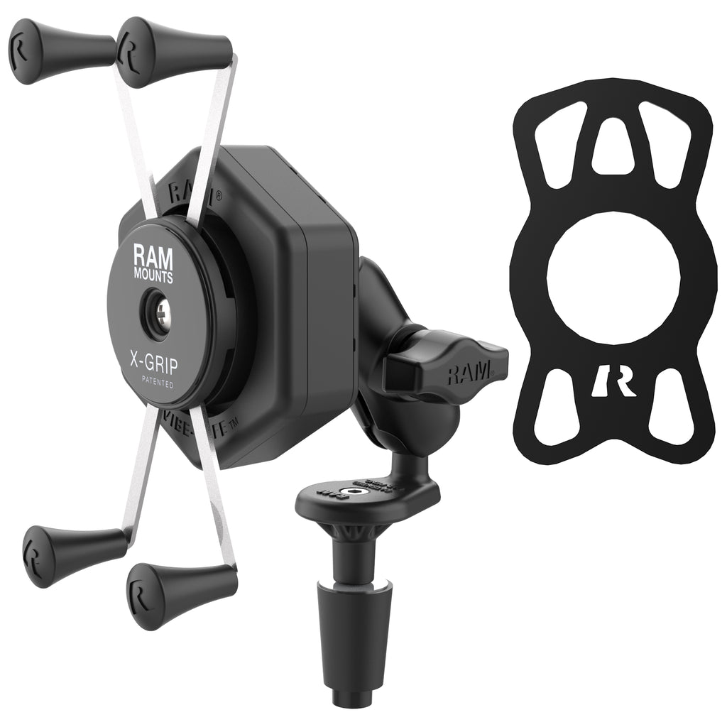 RAM X-Grip® Grote Telefoonhouder met Vibe-Safe™ & Fork Stem basis - Kort - RAM Mounts RAM-B-176-A-UN10-462 afbeelding 2