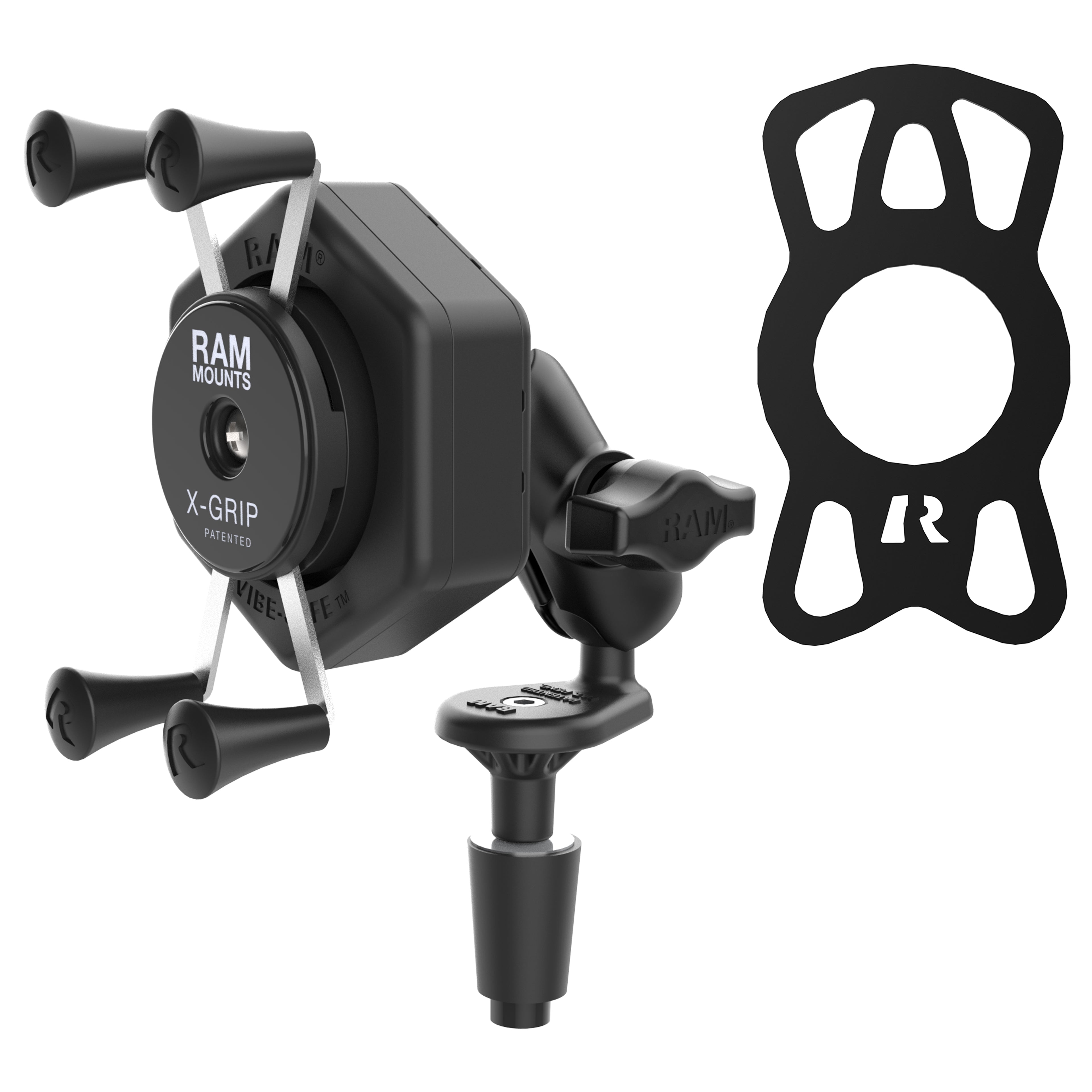 RAM X-Grip® Telefoonhouder met Vibe-Safe™ & Fork Stem Basis - Kort - RAM Mounts RAM-B-176-A-UN7-462 afbeelding 2