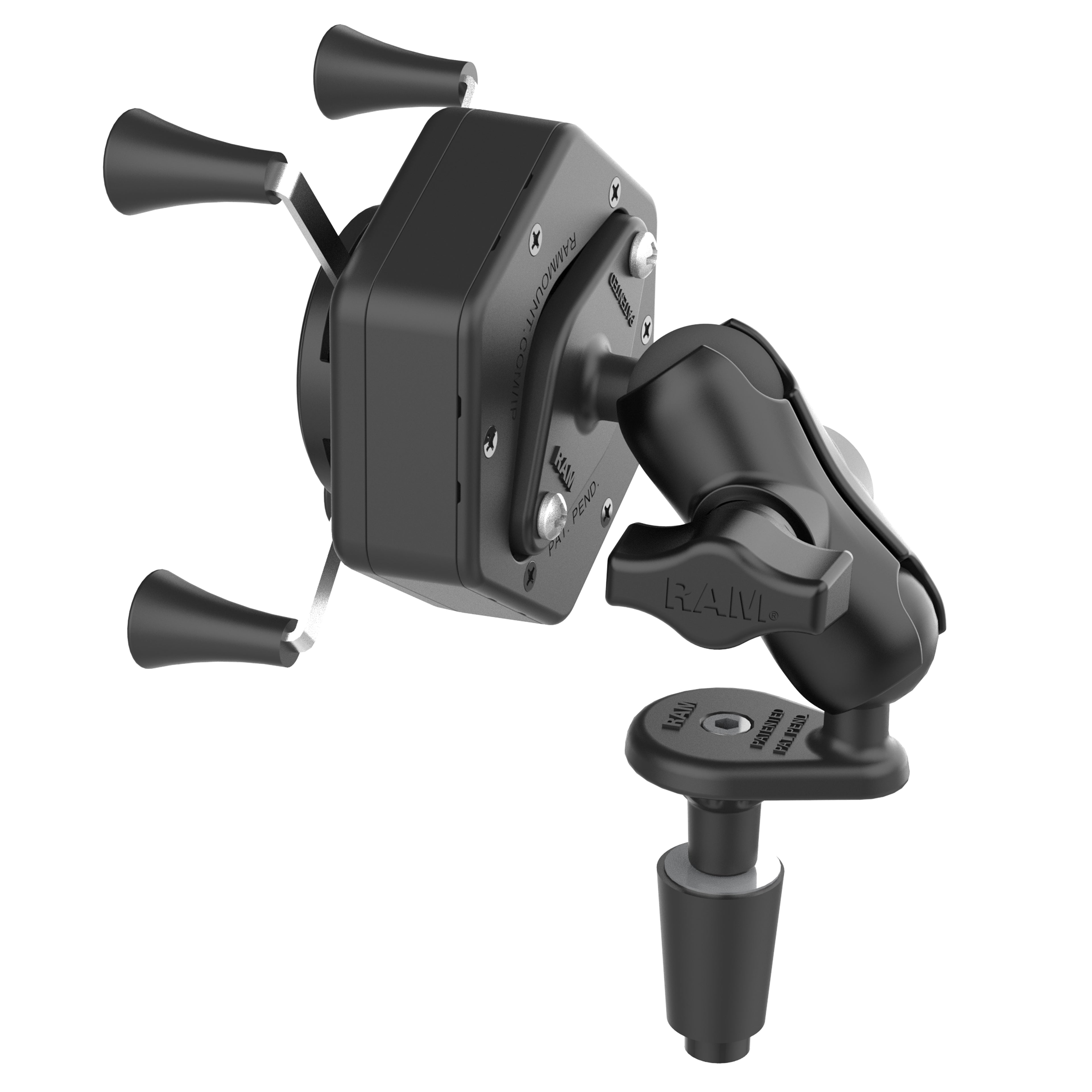 RAM X-Grip® Telefoonhouder met Vibe-Safe™ & Fork Stem Basis - Kort - RAM Mounts RAM-B-176-A-UN7-462 afbeelding 3