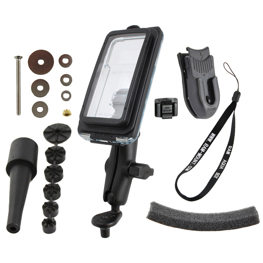 RAM Aqua Box® Pro 20 voor iPhone 5 met Fork Stem basis voor Motorfiets - RAM Mounts RAM-B-176-AQ7-2-I5C afbeelding 1