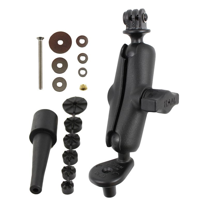 RAM Motorfiets Fork Stem Montage met Universele Actie Camera Adapter - RAM Mounts RAM-B-176-GOP1U afbeelding 3
