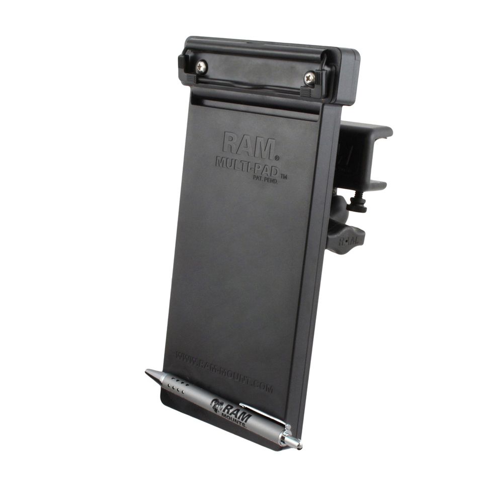 RAM Multi-Pad™ met Glare Shield Clamp Mount - RAM Mounts RAM-B-177-MP1U afbeelding 1