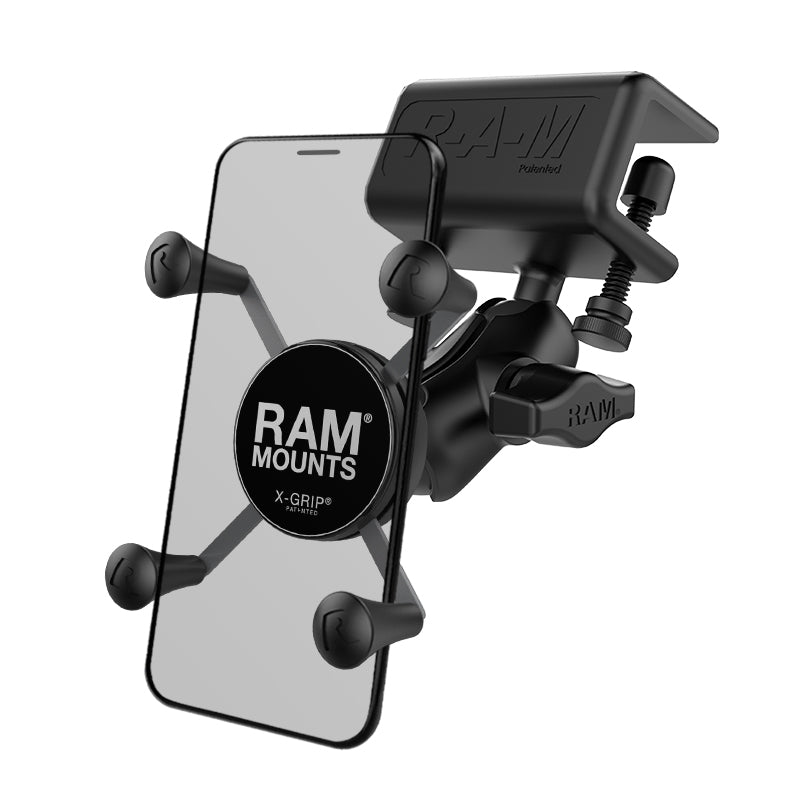 RAM X-Grip telefoonhouder met zonnekap klem basis - RAM Mounts RAM-B-177-UN7U