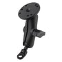 RAM 9mm schuine boutkop adapter montage met ronde plaat medium - RAM Mounts RAM-B-180-202U