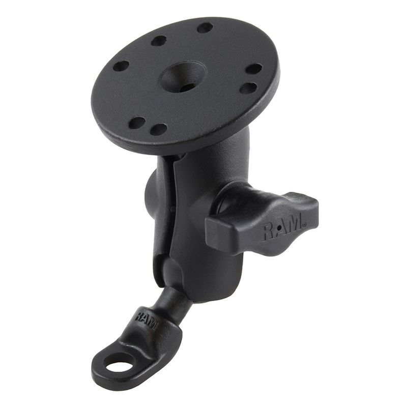 RAM 9mm Schuine Boutkop AdapterMontage met Ronde Plaat - Kort - RAM Mounts RAM-B-180-A-202U afbeelding 1