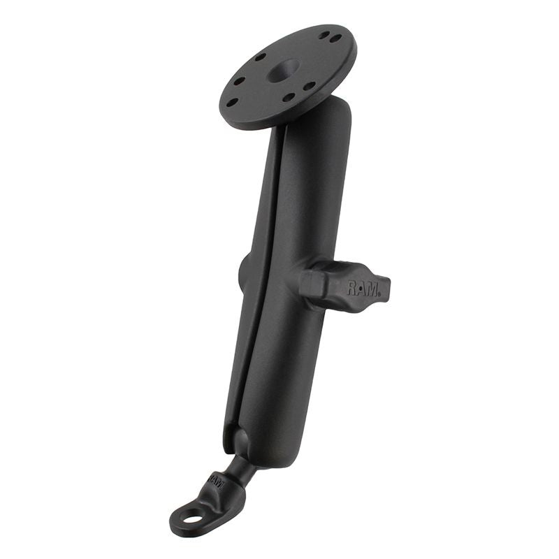 RAM 9mm Schuine Boutkop Adapter Montage met Ronde Plaat - Lang - RAM Mounts RAM-B-180-C-202U afbeelding 1