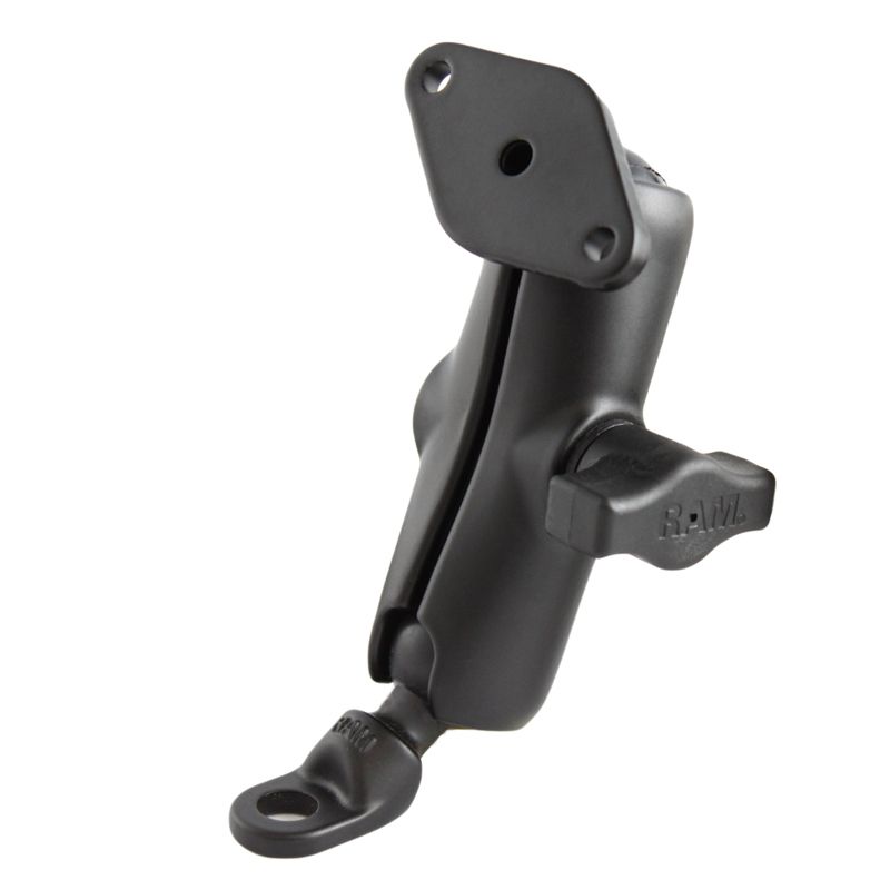 RAM Dubbele Bal Montage met 9mm Gebogen Boutkop Adapter - RAM Mounts RAM-B-180U afbeelding 1
