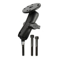 RAM stuur klembevestiging met M8 bouten en ronde plaat medium - RAM Mounts RAM-B-186-202U